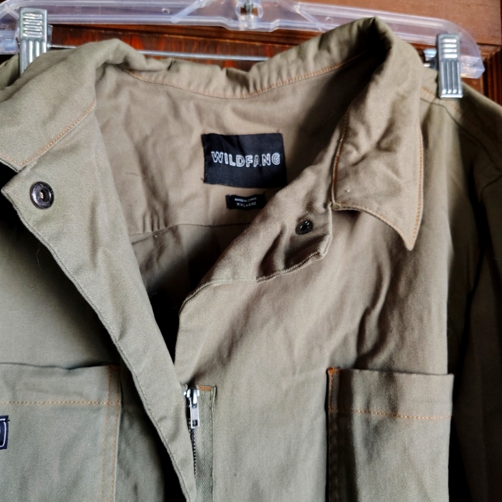 Wildfang Long sleeve Coverall In olive Green